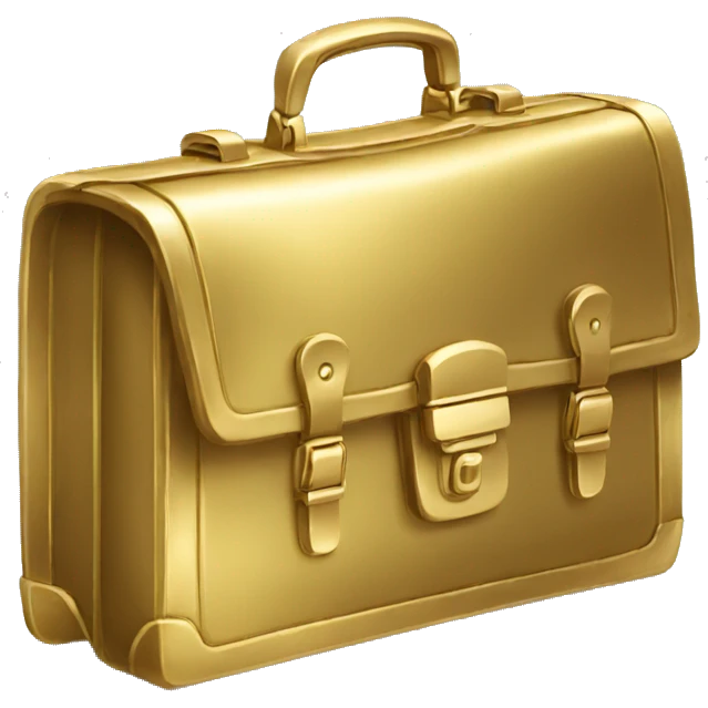 gold briefcase emoji