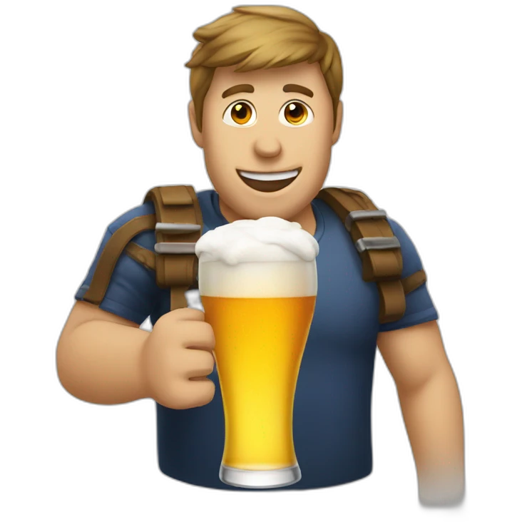 Ishowspeed drinking a beer emoji