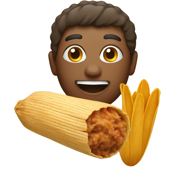 Emoji with a tamale emoji