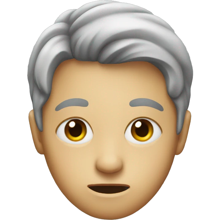 person with one eye open emoji