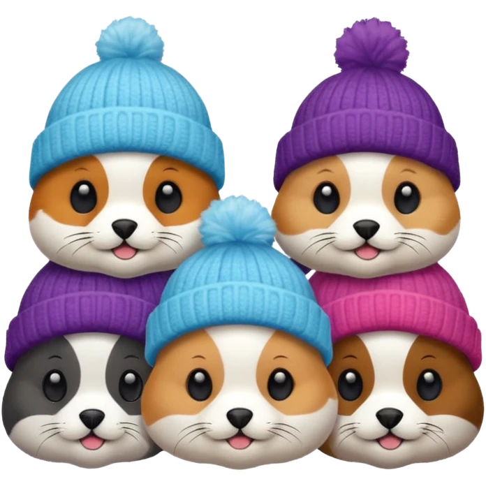 Winter Beanie Pets emoji