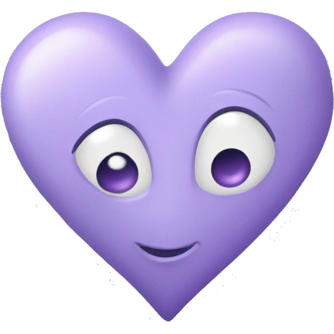 Lavender heart emoji