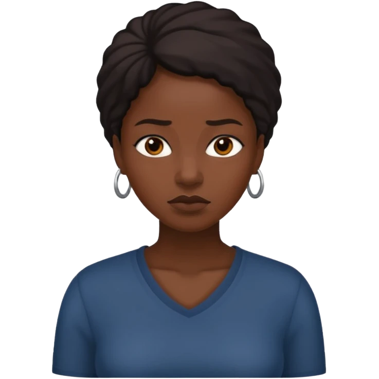 Black puritan slave female emoji