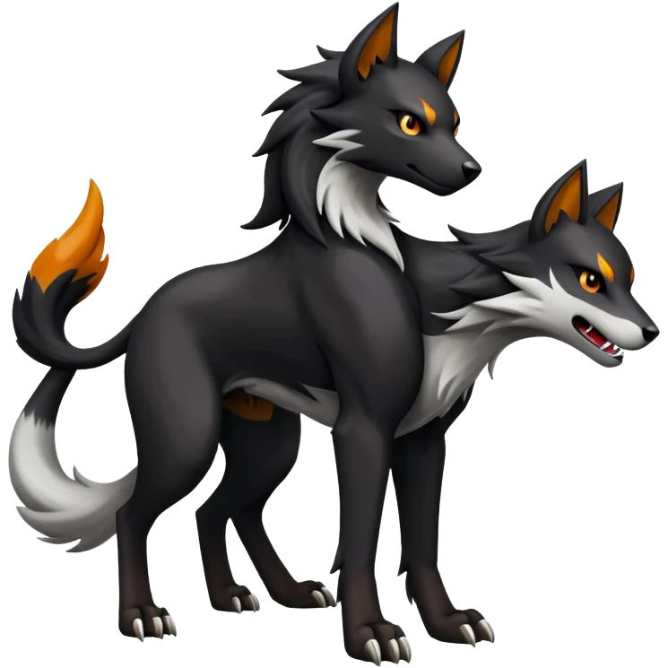 Houndoom-Mightyena (full body) emoji