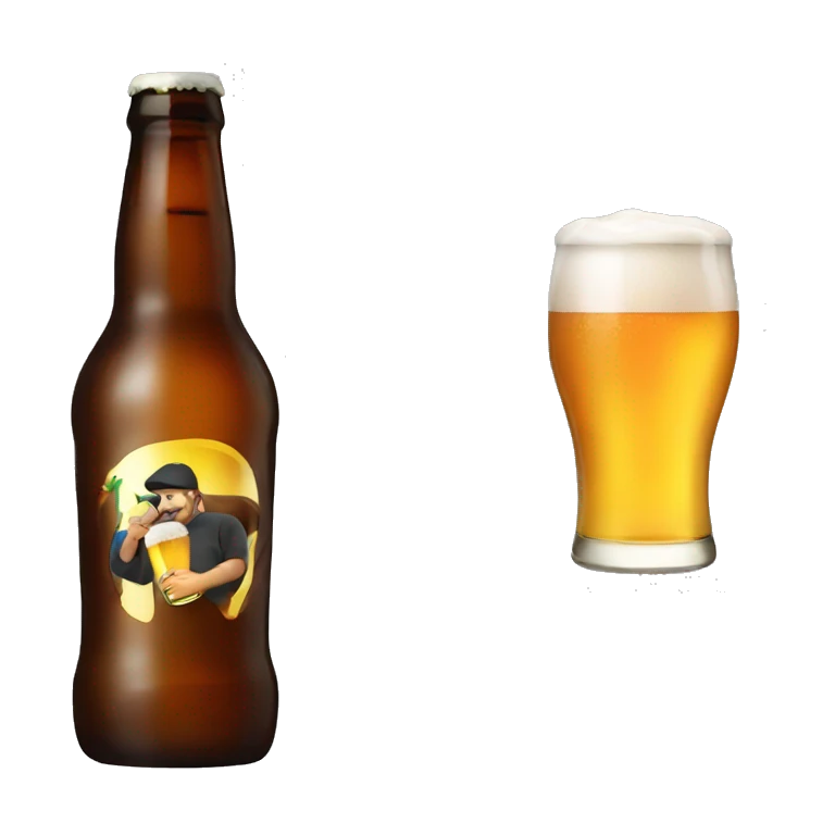 Drinking beer emoji