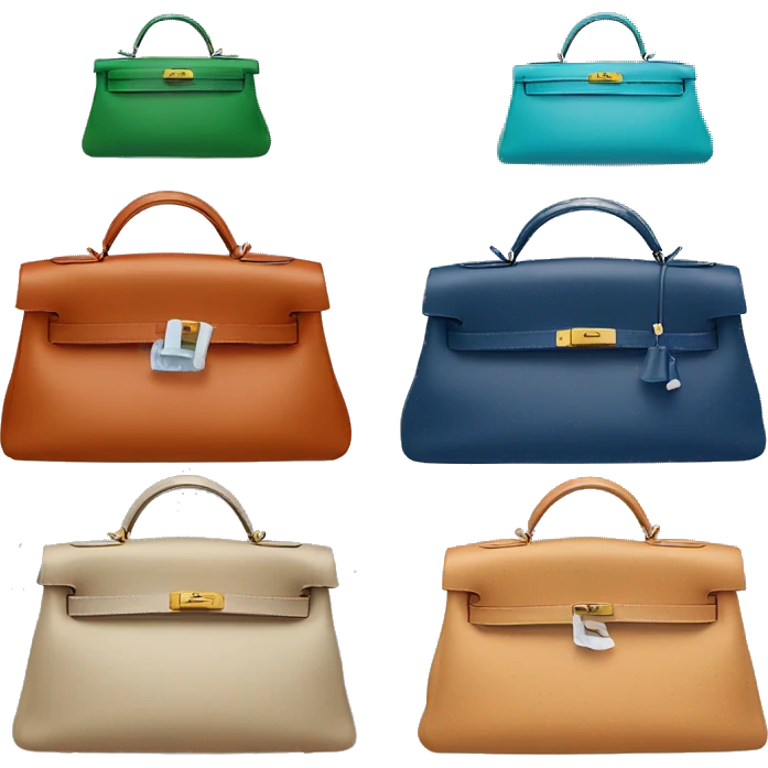 Hermes bag Kelly in different colors  emoji