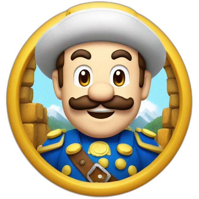 super mario as bavarian  emoji