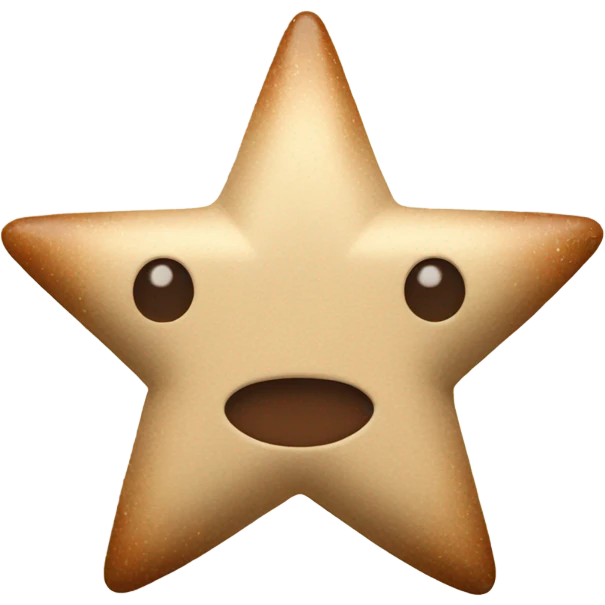 beige star with brown bow emoji