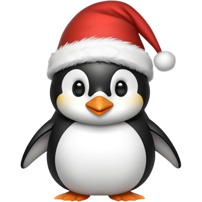 Christmas penguin emoji