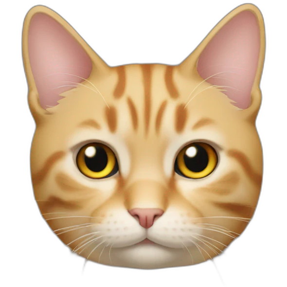 a cat that looks like trump emoji