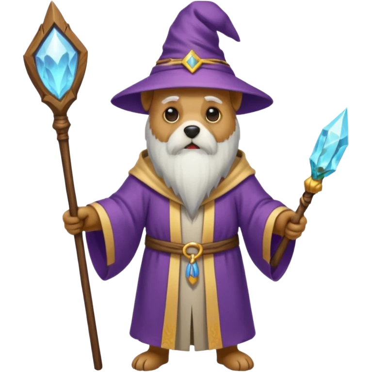 Dog wizard emoji