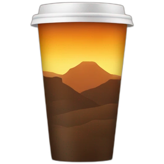 Coffee sunrise emoji