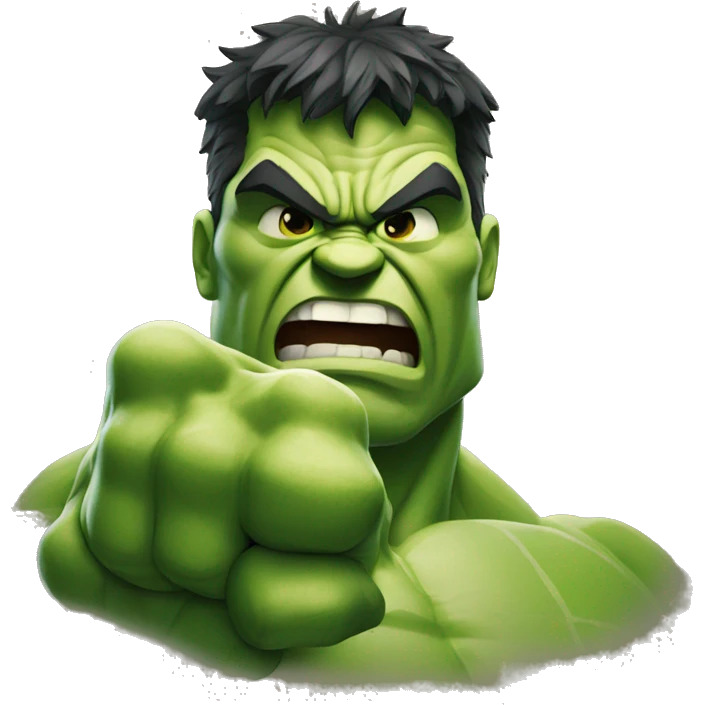 Hulk giving a thumbs-down emoji