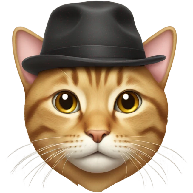 cat wearing a hat emoji