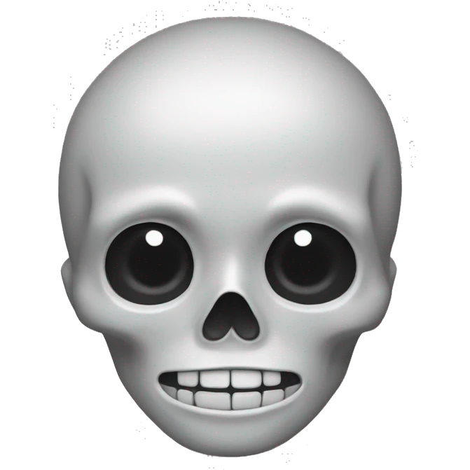 un squelette realiste emoji