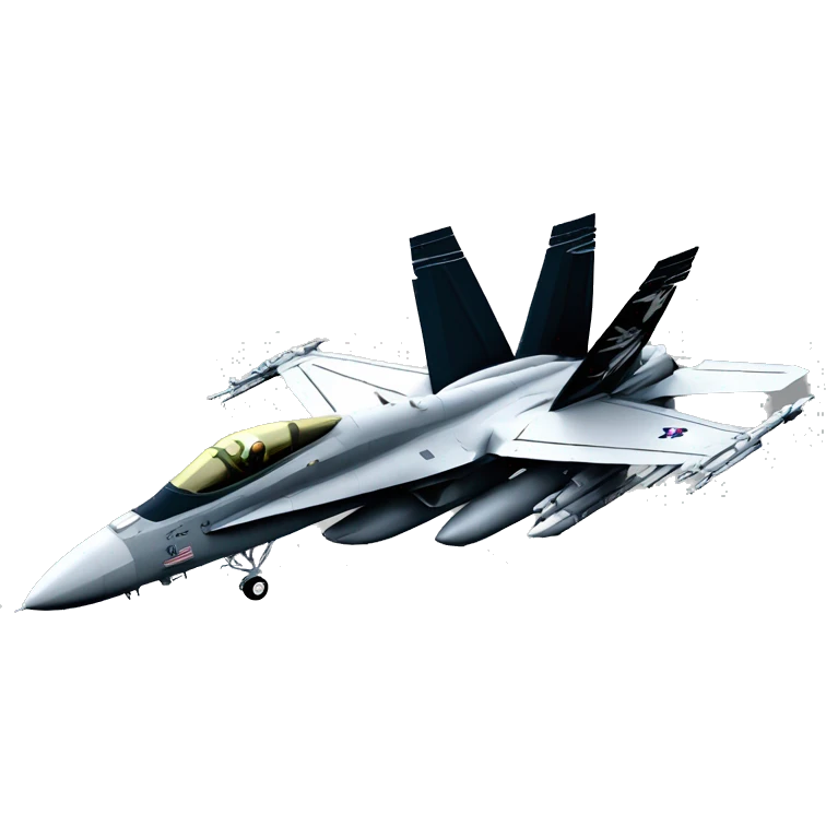 F-18 super hornet from USA jolly rogers livery emoji