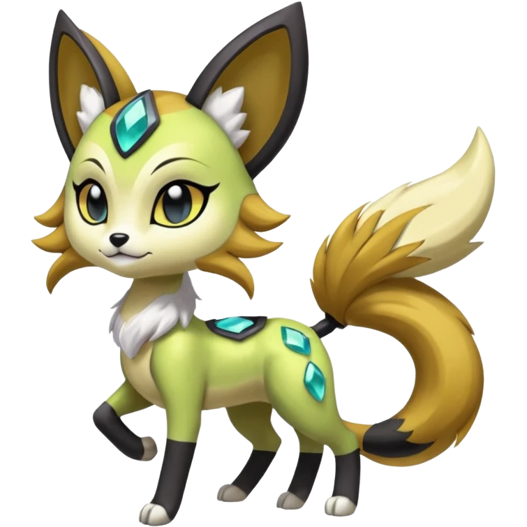 Shiny Furry Anthro Meloetta-Protogen-Primagen-Pokémon-Fakémon-creature emoji