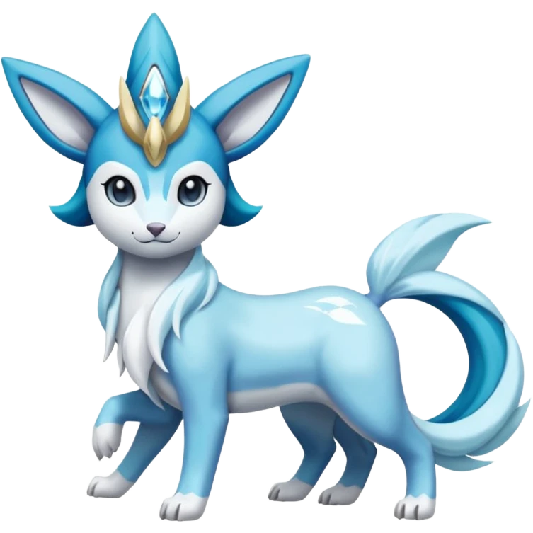 Primarina-Cobalion-Glaceon-Suicune-Amaura-fusion emoji