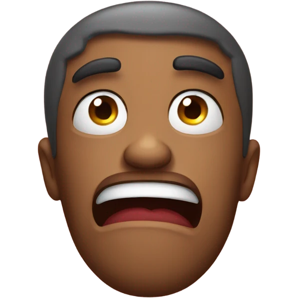 Disgusted and shocked emoji