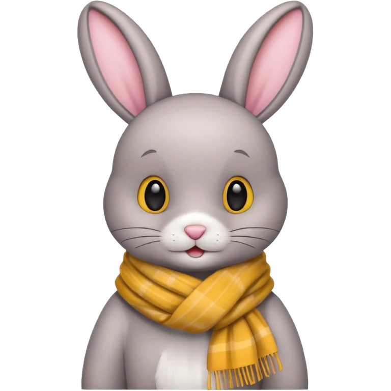 bunny with scarf emoji
