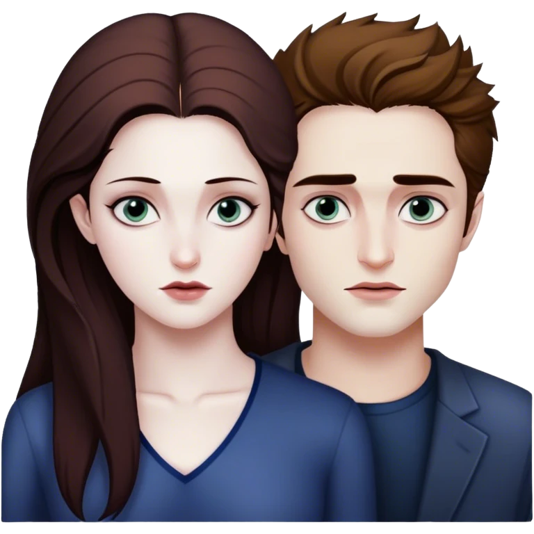 Twilight Edward Cullen and Bella Swan emoji