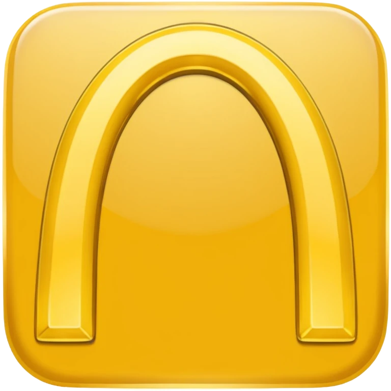 mcdonalds golden arches logo with red background emoji