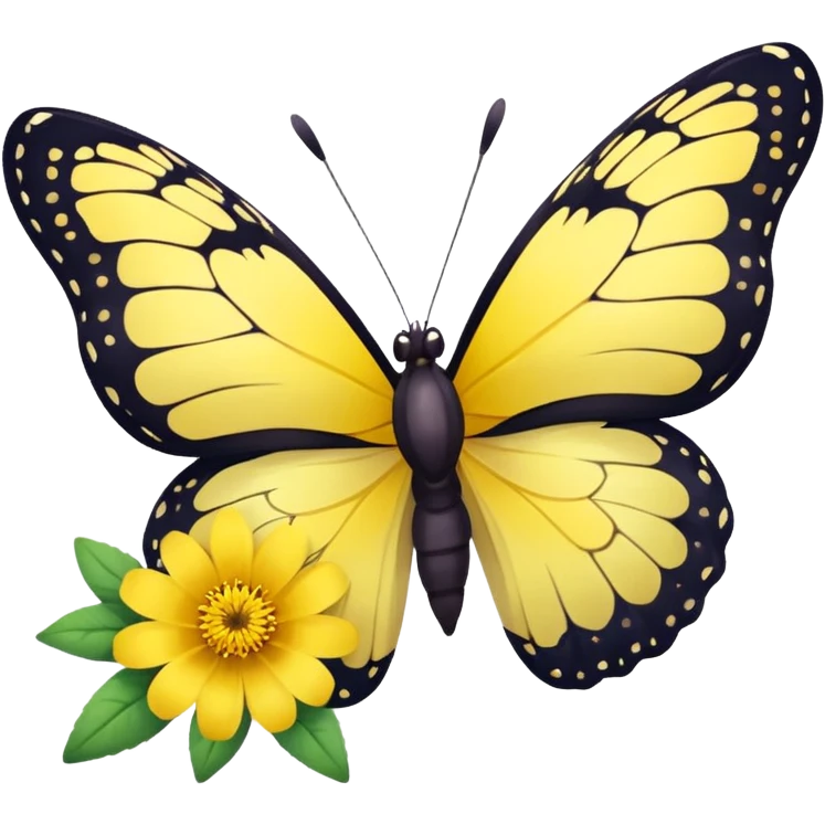 butterfly on flower emoji