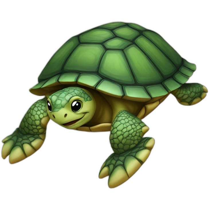 The turtle is fast emoji