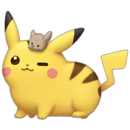 pikachu as pusheen emoji