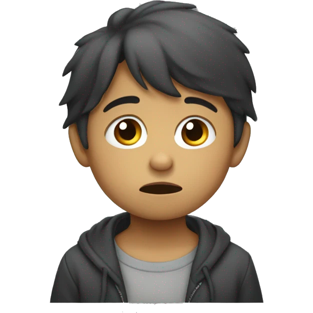 un niño triste emoji
