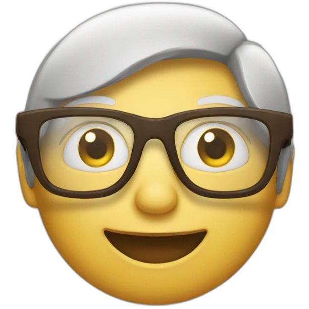Hear glasses emoji