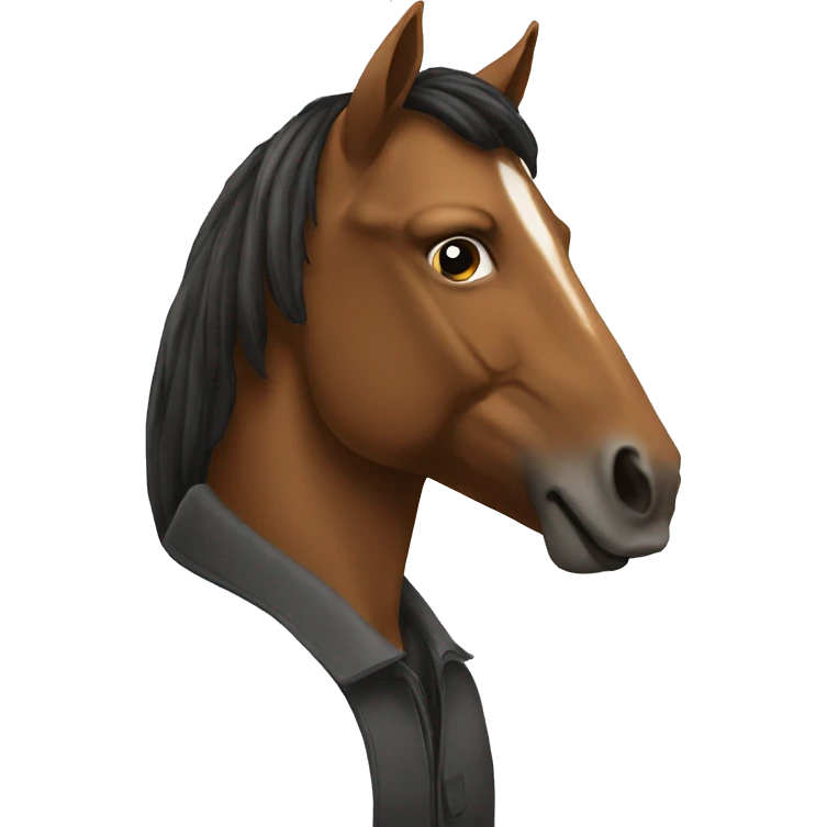 Man with a horse emoji