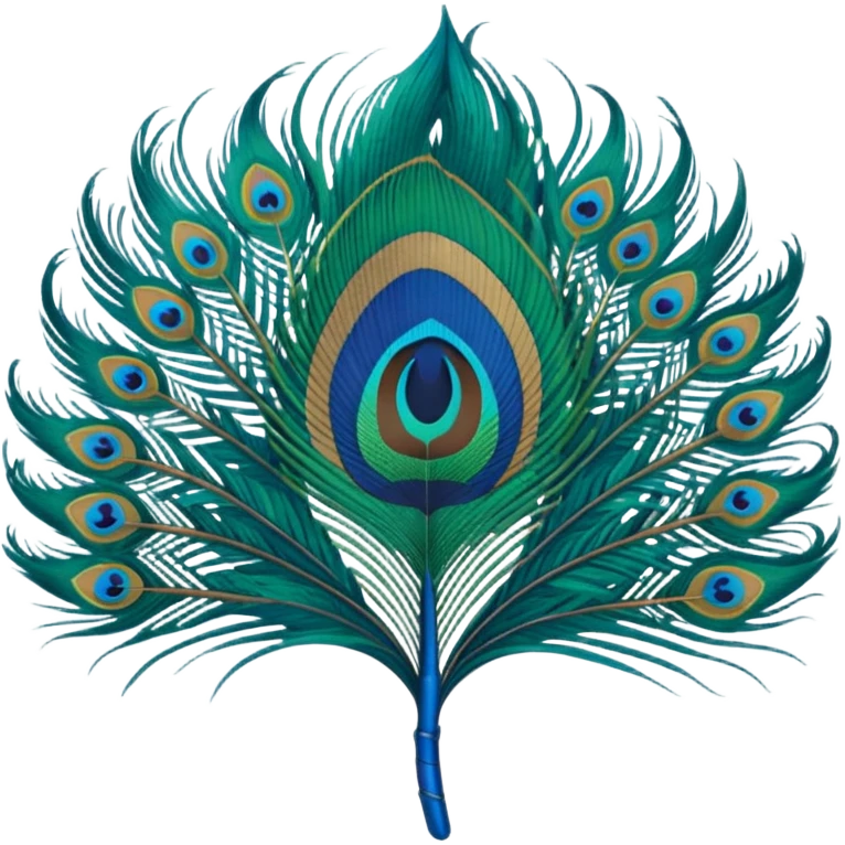 Peacock feather emoji