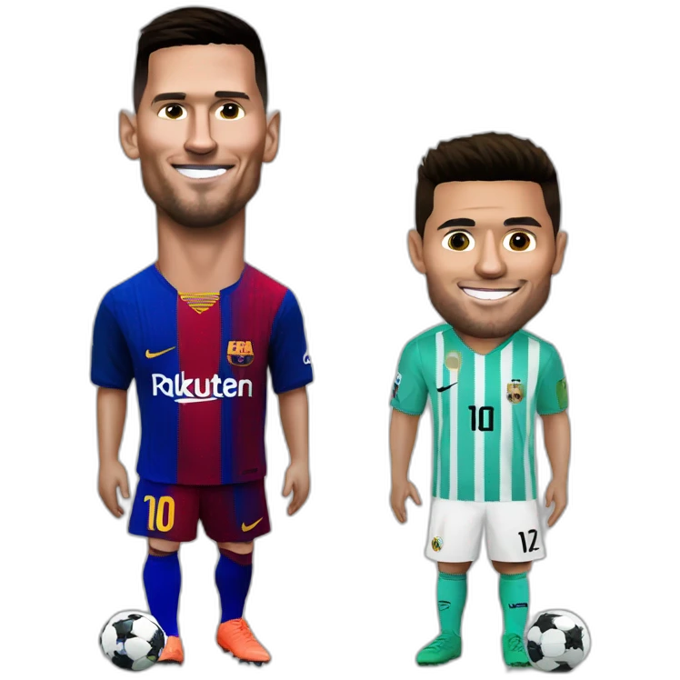 messi on ronaldo emoji