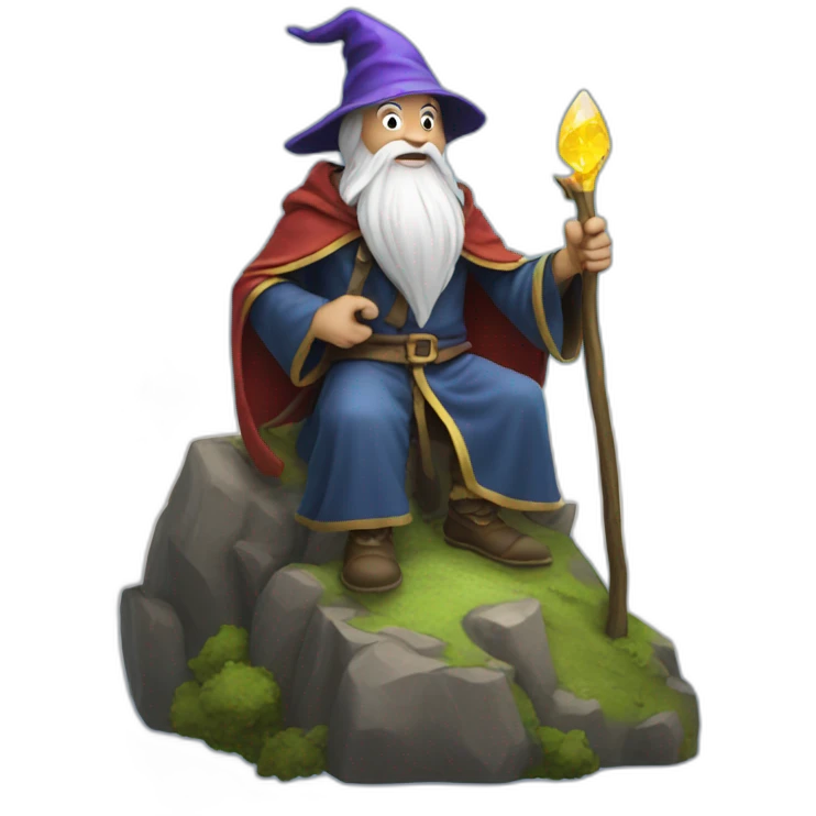 wizard on a mountain emoji
