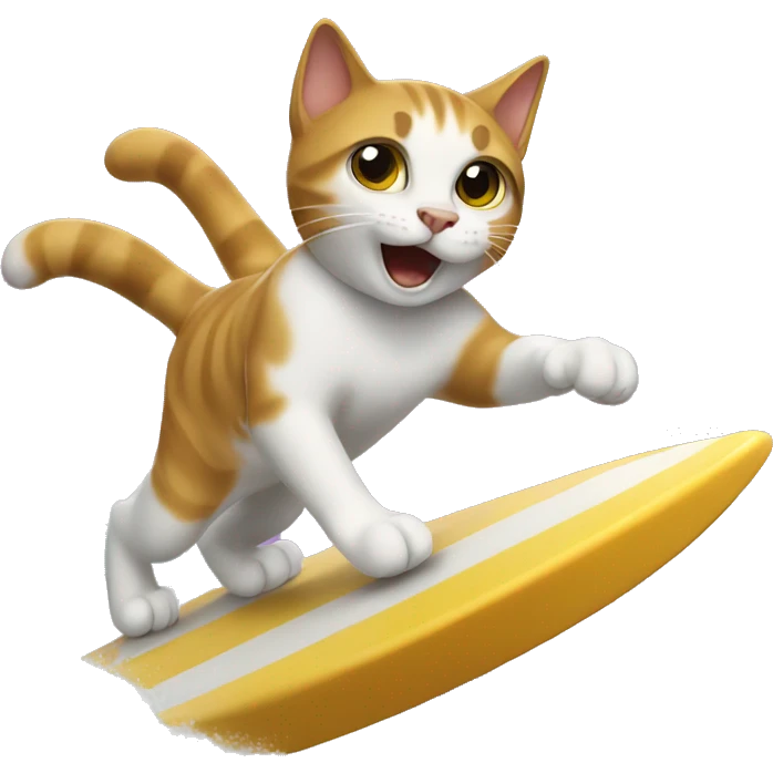 cat surfing emoji