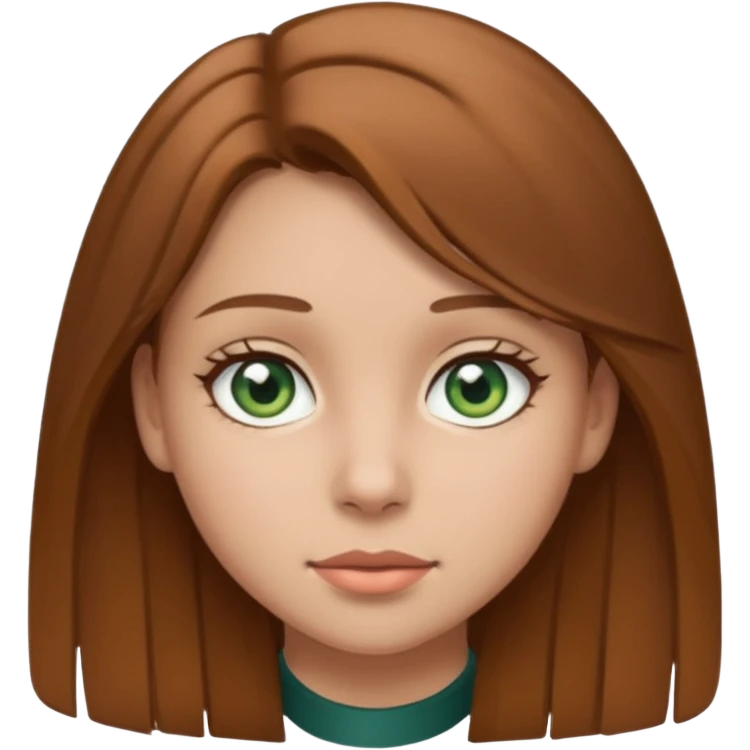 Девушка, шатенка, лет 18 с серо зелёными глазами emoji