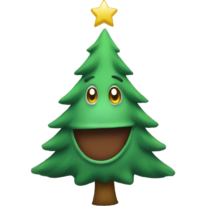 Christmas tree sick emoji