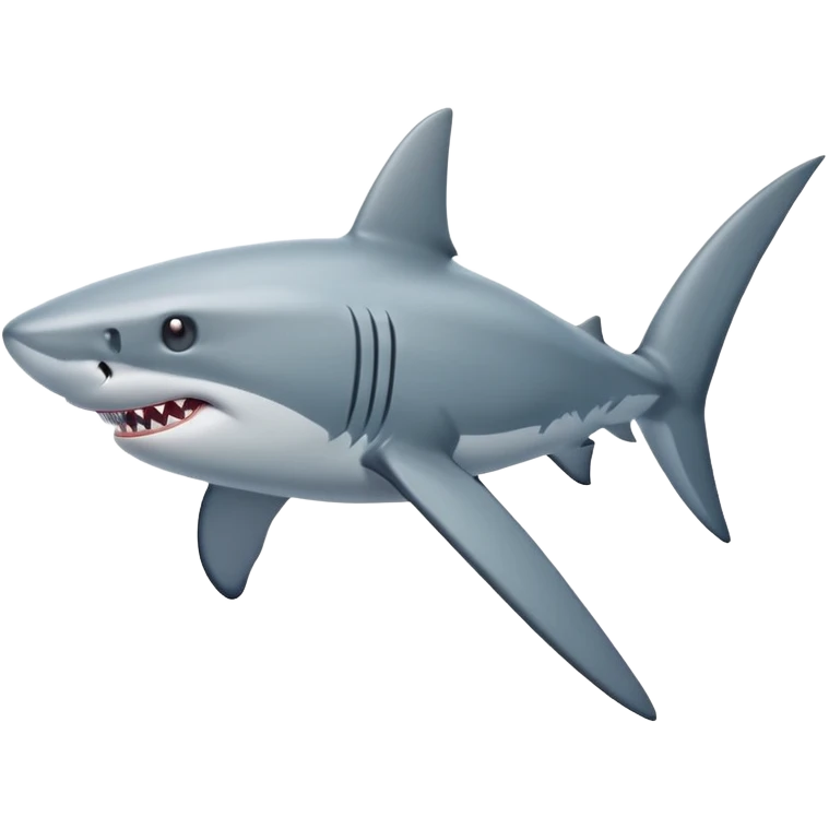 realistic shark emoji