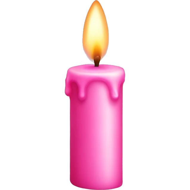 Pink candle  emoji