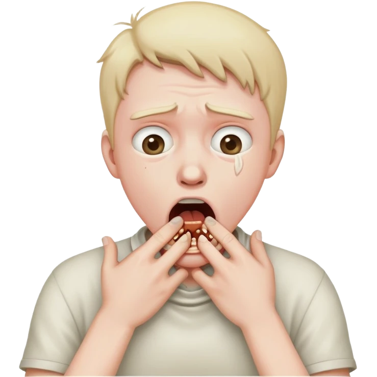 person choking themselves  emoji