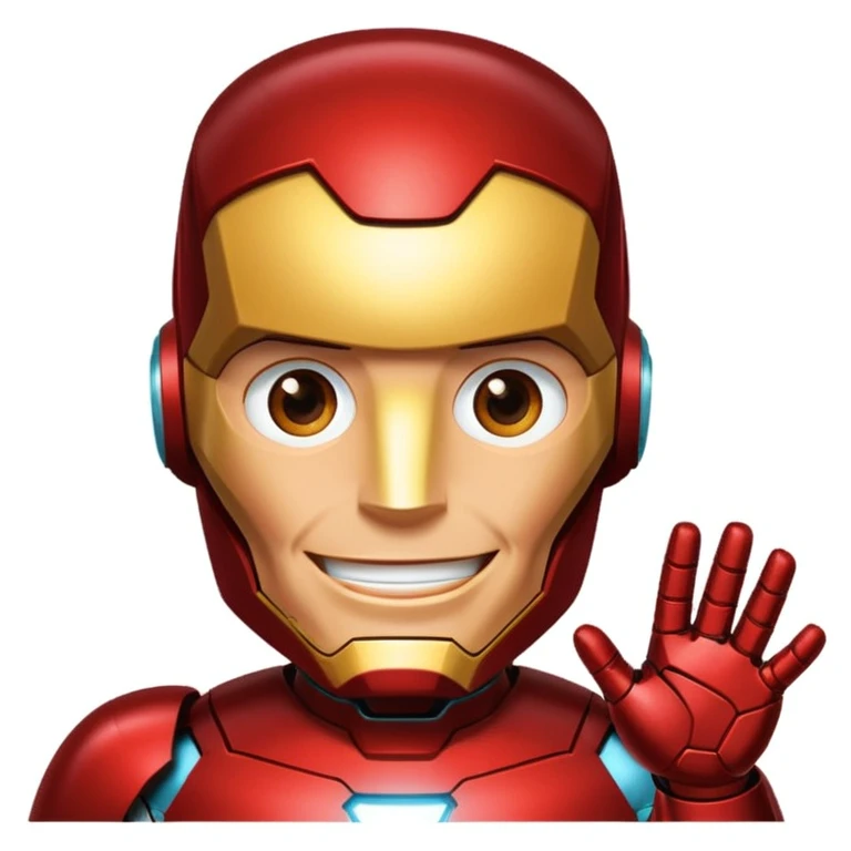 Ironman Saying Hello Chat emoji