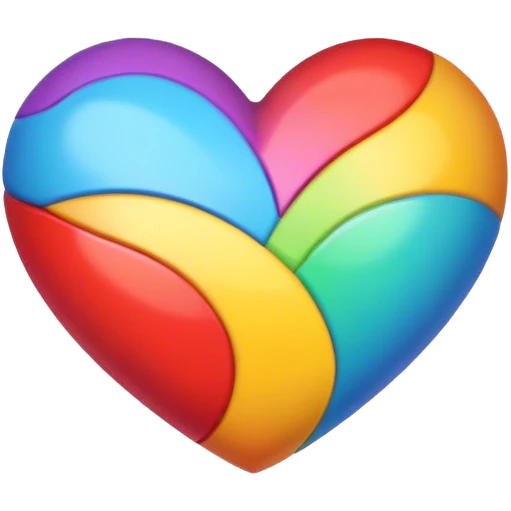 Cœur multicolore  emoji