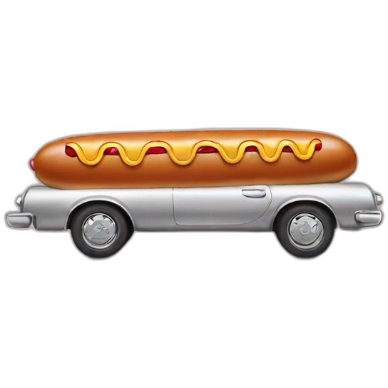 hot dog car emoji