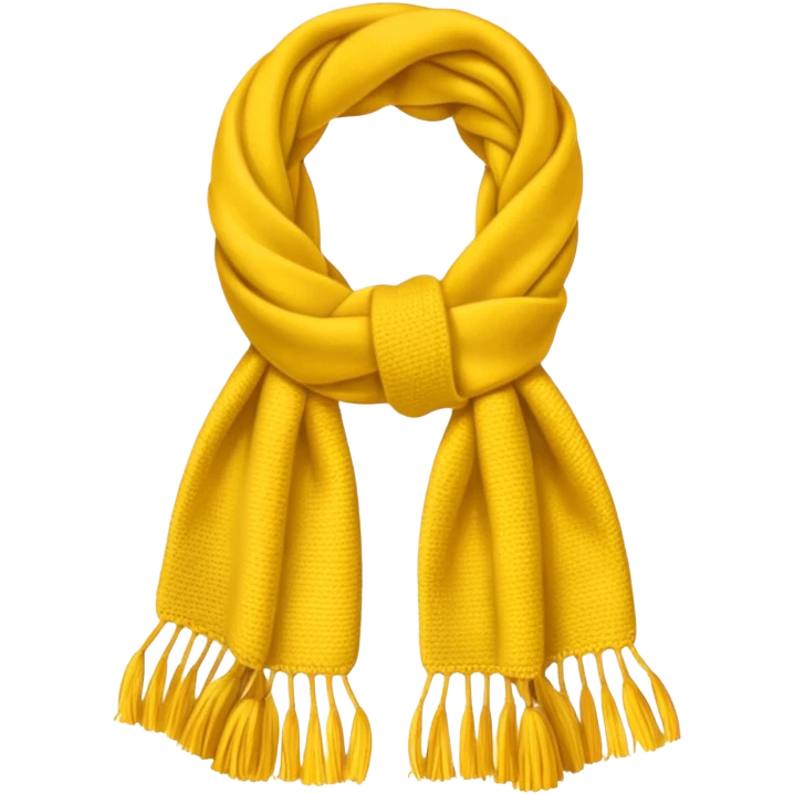 yellow woolen scarf emoji