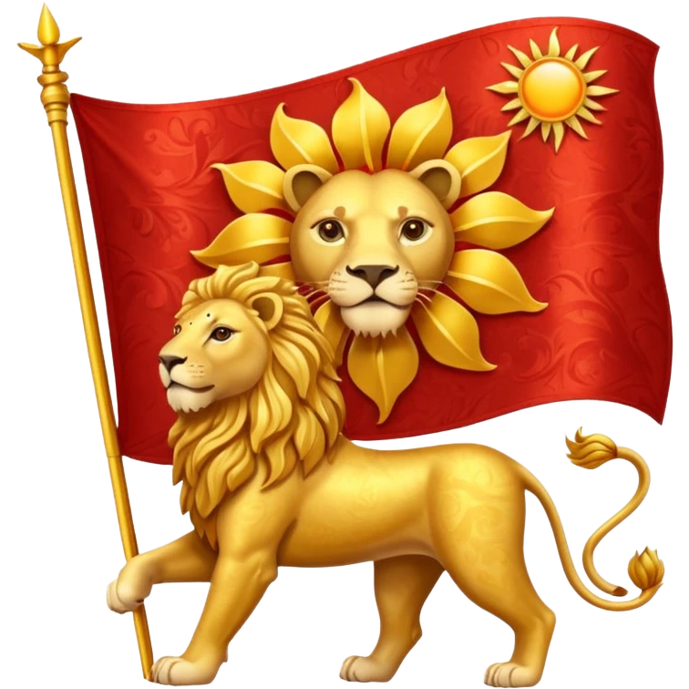 پرچم شیرو خورشید  emoji