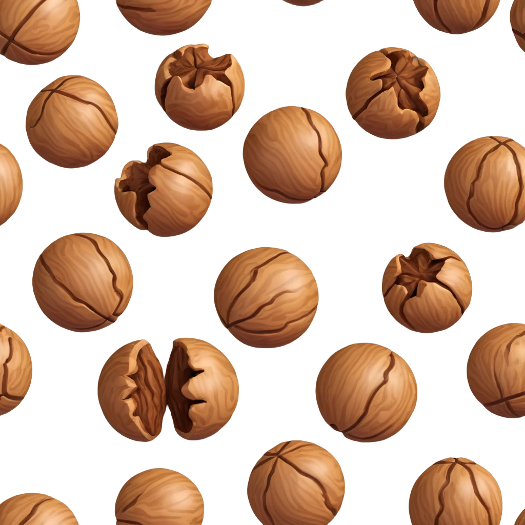 realistic cracked walnut emoji