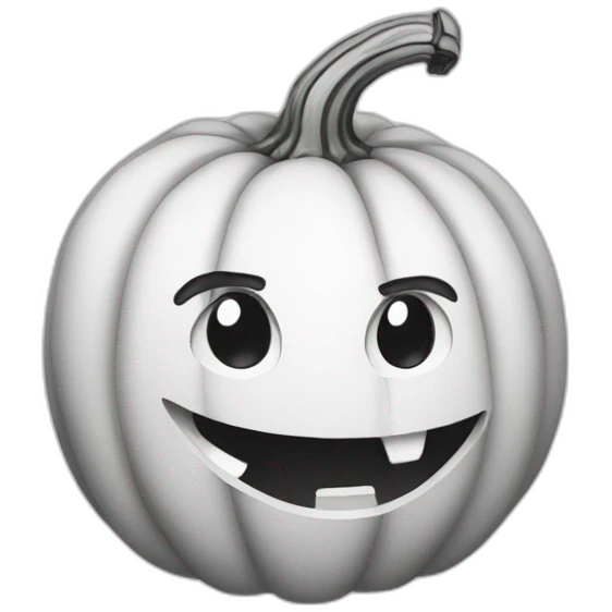 a pumpkin for coloring page emoji