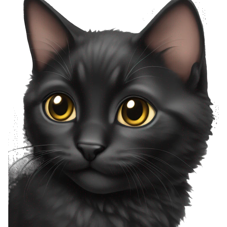 Black kitten emoji