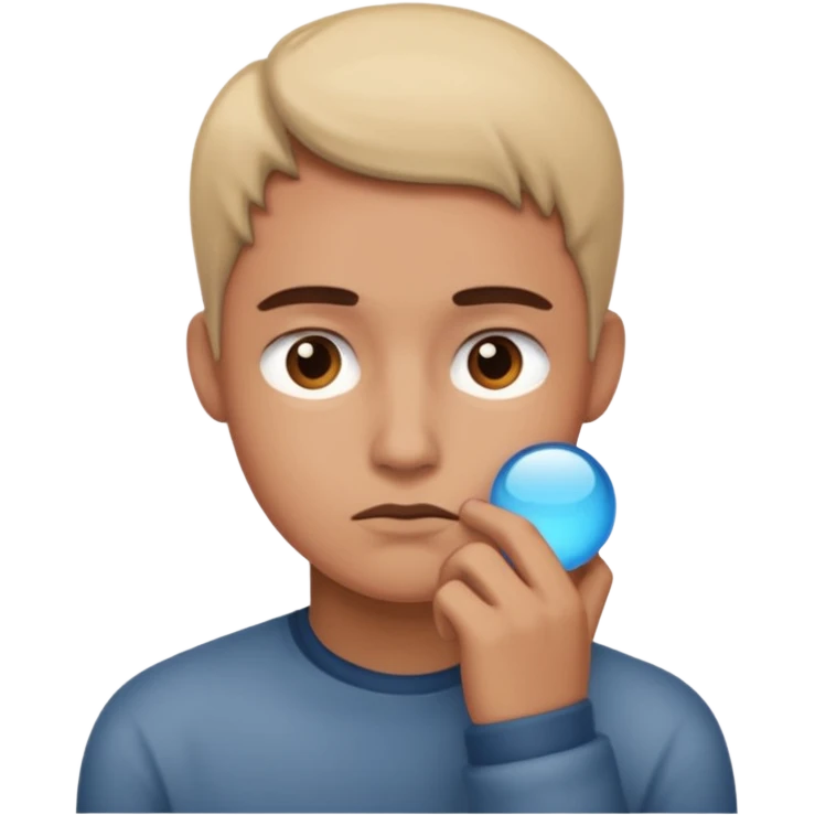 image, where developer think about something emoji